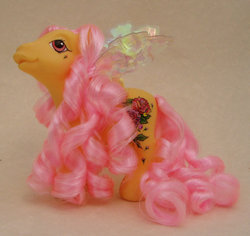 Size: 600x566 | Tagged: safe, artist:eponyart, rosedust, pony, g1, g3, customized toy, female, g1 to g3, generation leap, irl, photo