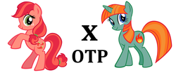 Size: 3712x1584 | Tagged: safe, firecracker burst, pepperdance, earth pony, pony, unicorn, g4, exploitable meme, female, lesbian, meme, otp, peppercracker, shipping, simple background, text, vector, white background