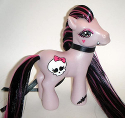 Size: 512x484 | Tagged: safe, pony, g3, customized toy, irl, monster high, photo, toy