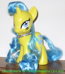 Size: 439x500 | Tagged: safe, artist:moonstonewind, lemon hearts, pony, g4, brushable, customized toy, irl, photo, toy