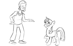 Size: 1600x1020 | Tagged: safe, artist:doorooz, twilight sparkle, human, g4, crossover, jerry seinfeld, seinfeld