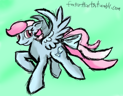 Size: 500x390 | Tagged: safe, artist:foxtrott, wind whistler, pegasus, pony, g1, 30 minute art challenge, female, mare, signature, simple background, solo