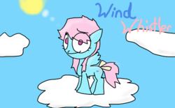 Size: 500x309 | Tagged: safe, artist:skerp, wind whistler, g1, g4, 30 minute art challenge, g1 to g4, generation leap