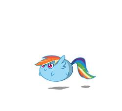 Size: 564x514 | Tagged: safe, artist:missmagikarp, rainbow dash, g4, chubbie