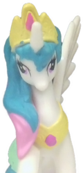 Size: 250x522 | Tagged: safe, princess celestia, g4, blind bag, derp, irl, photo, simple background, toy, transparent, transparent background