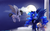 Size: 1600x992 | Tagged: safe, artist:spittfireart, princess luna, oc, bat pony, pony, g4, vargras