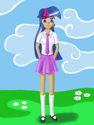 Size: 1600x2133 | Tagged: safe, artist:fahu, twilight sparkle, human, g4, humanized