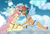 Size: 1024x700 | Tagged: safe, artist:lolita-marshmallow, fluttershy, rainbow dash, human, g4, eared humanization, female, humanized, lesbian, ship:flutterdash, shipping, winged humanization