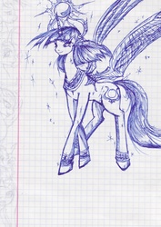 Size: 1240x1753 | Tagged: safe, artist:dekasudek, isida, mythology, ponified, sketch