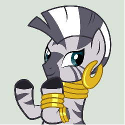 Size: 770x770 | Tagged: safe, artist:princemars, zecora, zebra, g4, animated, clapping, clapping ponies, female