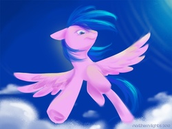 Size: 900x675 | Tagged: safe, artist:northernlightsmlp, firefly, pegasus, pony, g1, g4, g1 to g4, generation leap, signature