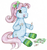 Size: 700x750 | Tagged: safe, artist:cybersunbeam, minty, earth pony, pony, g3, 2007, candy, candy cane, clothes, female, food, mare, mints, simple background, sitting, socks, solo, striped socks, traditional art, white background