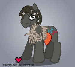 Size: 748x670 | Tagged: safe, artist:ladypixelheart, planescape torment, ponified, the nameless one