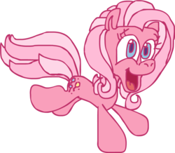 Size: 900x784 | Tagged: safe, artist:colossalstinker, pinkie pie (g3), earth pony, pony, g3, g3.5, female, mare, simple background, solo, transparent background