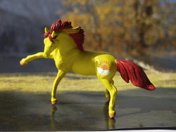 Size: 600x450 | Tagged: artist needed, safe, sunburst (g1), horse, g1, breyer, customized toy, irl, photo, toy