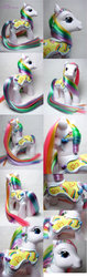 Size: 1024x3223 | Tagged: artist needed, source needed, safe, earth pony, pony, g3, customized toy, irl, multicolored hair, photo, rainbow hair, toy