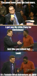 Size: 477x984 | Tagged: safe, human, g3, drew carey, greg proops, irl, meta, photo, wayne brady, whose line is it anyway