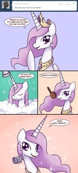 Size: 866x1920 | Tagged: safe, artist:solar-slash, princess celestia, ask princess molestia, princess molestia, g4, ask, tumblr