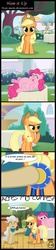 Size: 800x3549 | Tagged: safe, artist:toxic-mario, artist:xristian96, applejack, mayor mare, pinkie pie, g4, comic, fat, spanish, stuffed, translation