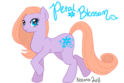 Size: 750x500 | Tagged: dead source, safe, artist:nocato, petal blossom, pony, g2, g4, g2 to g4, generation leap, solo