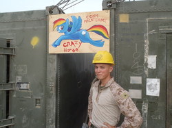 Size: 643x482 | Tagged: safe, rainbow dash, human, pony, g4, brony, german military, irl, military, photo