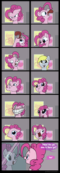 Size: 1000x2872 | Tagged: safe, artist:professor-ponyarity, derpy hooves, pinkie pie, pegasus, pony, g4, comic, faic, female, mare