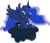 Size: 5000x4320 | Tagged: safe, artist:somepony, princess luna, alicorn, pony, g4, luna eclipsed, my little pony: friendship is magic, absurd resolution, cloud, cute, cutie mark, ethereal mane, female, hooves, horn, jewelry, lunabetes, lying on a cloud, mare, on a cloud, open mouth, regalia, simple background, solo, spread wings, starry mane, tiara, transparent background, vector, wings