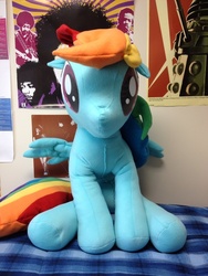 Size: 768x1024 | Tagged: safe, artist:lumenglace, rainbow dash, pony, g4, huge, irl, photo, plushie, solo