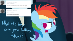 Size: 1280x720 | Tagged: safe, artist:dtcx97, rainbow dash, g4, ask, car, filly, the ponyville diaries, tumblr