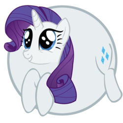 Size: 800x800 | Tagged: dead source, safe, artist:fataliciousss, rarity, pony, g4, balloon, circle tool, inflation, solo