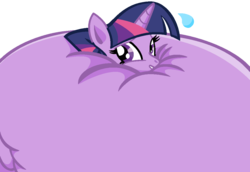 Size: 1066x735 | Tagged: safe, artist:ikuntyphoon, twilight sparkle, g4, balloon, close-up, head, incomplete, inflation, spherical inflation, twiblimp sparkle