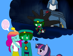 Size: 900x684 | Tagged: safe, artist:dannichangirl, twilight sparkle, oc, humanoid, pony, unicorn, g4, cobra commander, crossover, female, g.i. joe, male, mare, non-mlp oc, rachel wilson, rainbow lass, the amazing world of gumball, unicorn twilight