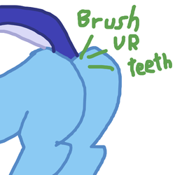 Size: 500x500 | Tagged: dead source, safe, artist:dazko, minuette, pony, ask doctor colgate, g4, butt, fart, female, plot, simple background, solo, white background