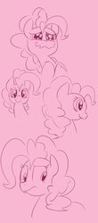 Size: 847x1920 | Tagged: safe, artist:brave, pinkie pie, g4, sketch