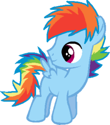 Size: 302x343 | Tagged: safe, artist:bronybase, artist:starryoak, rainbow dash, pegasus, pony, g4, base used, colt, colt rainbow blitz, rainbow blitz, rule 63, simple background, transparent background