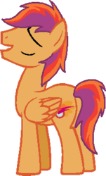Size: 219x362 | Tagged: safe, artist:rain-approves, artist:starryoak, scootaloo, pegasus, pony, g4, alternate cutie mark, older, rule 63, scooteroll, simple background, transparent background