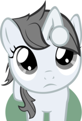 Size: 900x1318 | Tagged: safe, artist:pinkiepi314, oc, oc only, oc:apathia, pony, unicorn, female, filly, looking at you, ponified, reddit, solo, vector