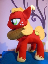 Size: 480x640 | Tagged: safe, artist:legadema, big macintosh, earth pony, pony, g4, irl, male, photo, plushie, solo, stallion