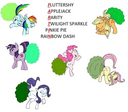 Size: 1202x1052 | Tagged: safe, artist:nfsmaster321, applejack, fluttershy, pinkie pie, rainbow dash, rarity, twilight sparkle, earth pony, pegasus, pony, unicorn, g4, butt, eyes closed, face down ass up, fart, fart cloud, female, gas, grin, looking back, mane six, mare, plot, raised tail, smiling, twilight fartle