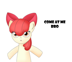 Size: 800x694 | Tagged: safe, artist:2kaze, apple bloom, earth pony, pony, g4, bipedal, come at me bro, female, solo