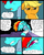 Size: 827x1025 | Tagged: safe, artist:metal-kitty, applejack, rainbow dash, pegasus, pony, comic:mlp project, g4, bandage, blind, blind rainbow dash, comic, crying, female, mare