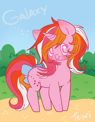 Size: 1024x1322 | Tagged: safe, artist:tewi-kun, galaxy (g1), pony, twinkle eyed pony, g1, female, solo