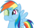 Size: 5000x4097 | Tagged: safe, artist:somepony, rainbow dash, pony, g4, absurd resolution, cucumber, cucumber monocle, female, simple background, solo, transparent background, vector