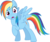 Size: 5001x4171 | Tagged: safe, artist:xpesifeindx, rainbow dash, pegasus, pony, boast busters, g4, absurd resolution, female, simple background, solo, transparent background, vector