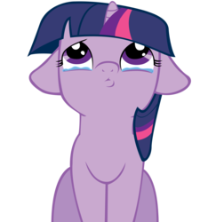 Size: 4500x5000 | Tagged: safe, artist:bri-sta, artist:somepony, twilight sparkle, pony, unicorn, g4, absurd resolution, crying, female, filly, floppy ears, pouting, simple background, solo, transparent background, unicorn twilight, vector
