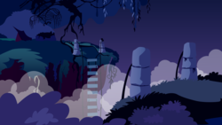 Size: 3840x2160 | Tagged: safe, artist:somepony, g4, background, everfree forest, night, no pony, vector