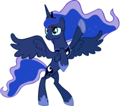 Size: 5000x4393 | Tagged: safe, artist:somepony, princess luna, pony, g4, luna eclipsed, absurd resolution, female, rearing, simple background, solo, transparent background, vector