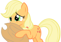 Size: 5000x3484 | Tagged: safe, artist:somepony, applejack, earth pony, pony, g4, the return of harmony, apology, applejack's hat, blonde, cowboy hat, female, hat, hatless, simple background, solo, stetson, transparent background, vector