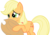 Size: 5000x3484 | Tagged: safe, artist:somepony, applejack, earth pony, pony, g4, the return of harmony, apology, applejack's hat, blonde, cowboy hat, female, hat, hatless, simple background, solo, stetson, transparent background, vector