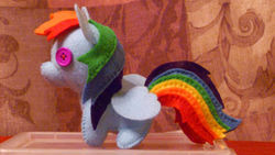 Size: 4320x2432 | Tagged: safe, artist:haiban, rainbow dash, pony, g4, irl, photo, plushie, solo